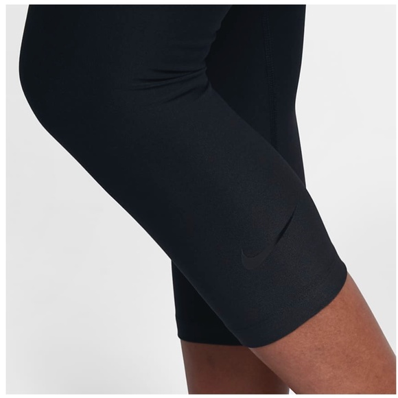 Nike Pants & Jumpsuits Nike Black High Waist Drifit Cropped